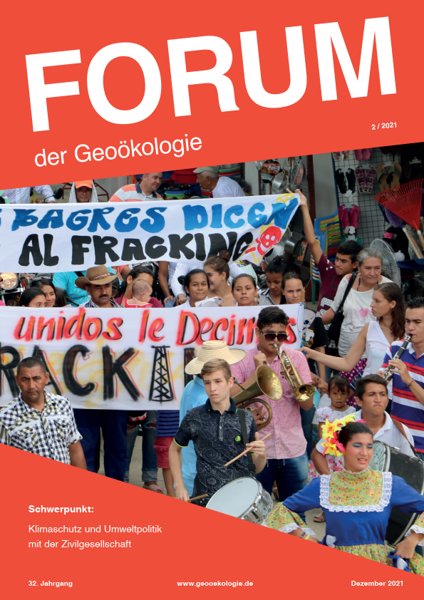 Deckblatt Forum der Geoökologie, Ausgabe 21/2