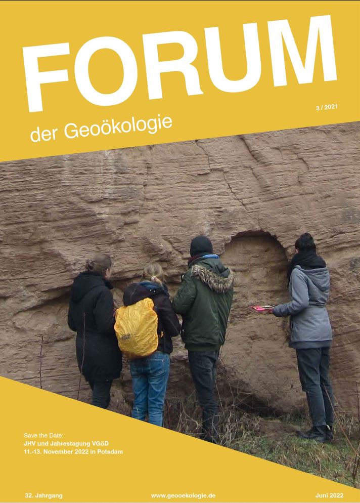 Deckblatt Forum der Geoökologie, Ausgabe 21/3