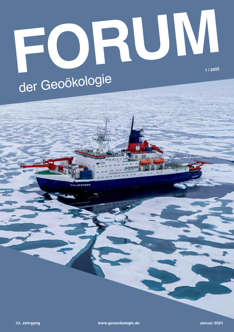 Deckblatt Forum der Geoökologie, Ausgabe 22/1